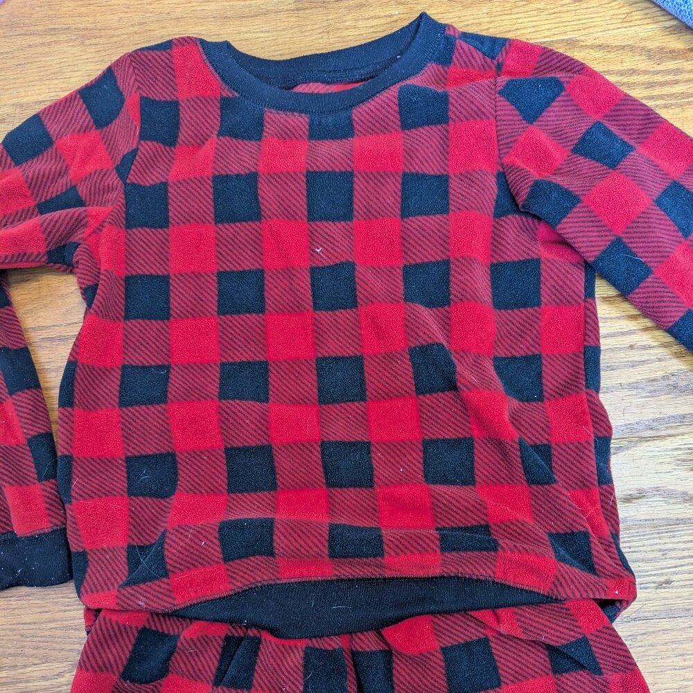 Carter's fleece plaid pajamas
